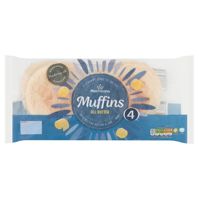 Morrisons All Butter Muffins 4pk