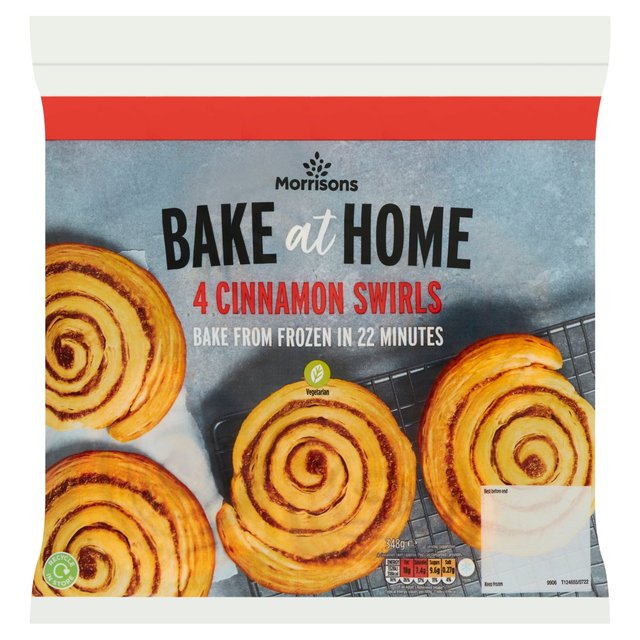 Morrisons Bake At Home Cinnamon Swirls 4 x 85g