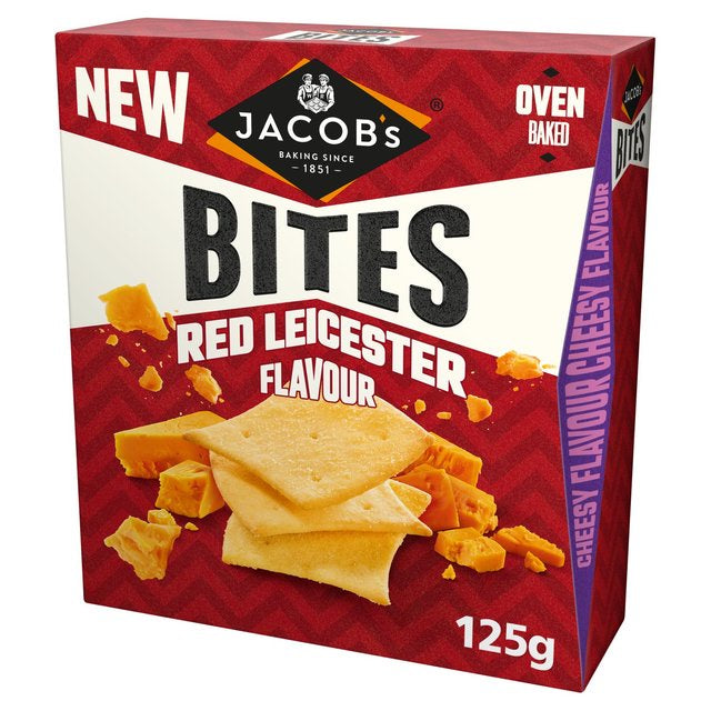 Jacobs Bites Red Leicester Crackers 125g