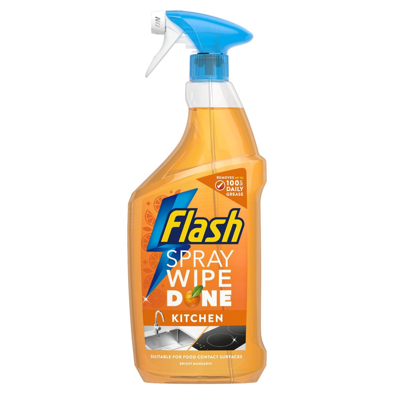 Flash Mandarin Wipe & Done Spray 800ml..