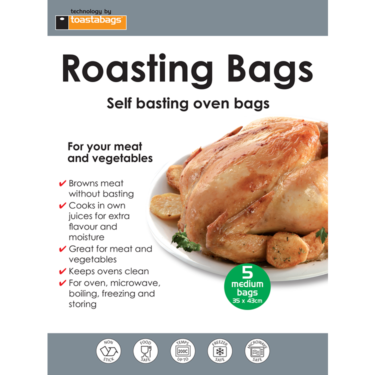 Planit Products Oven Roasting Bags Medium 5pk 35x43cm