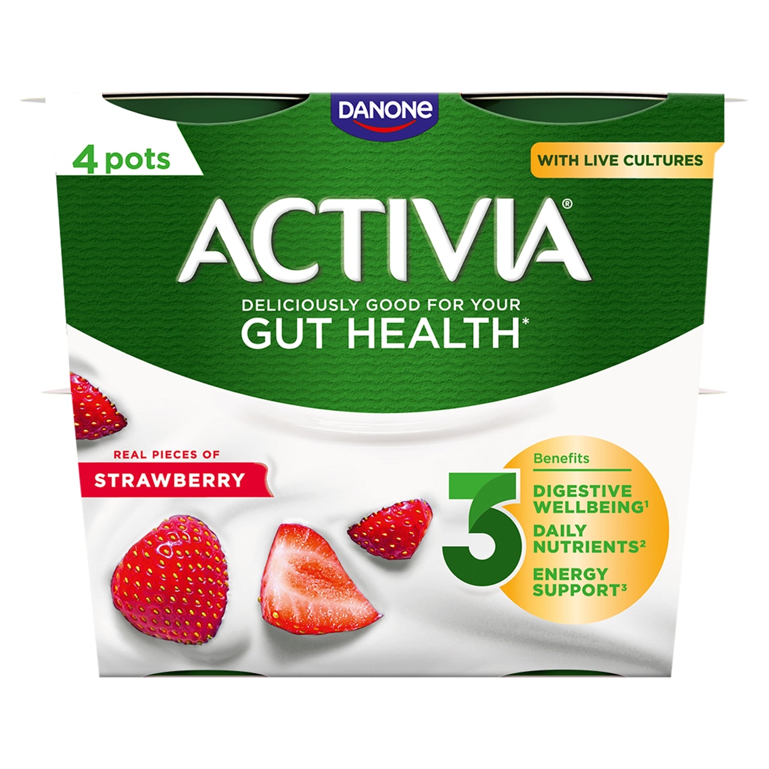 Activia Strawberry 4 x 115g