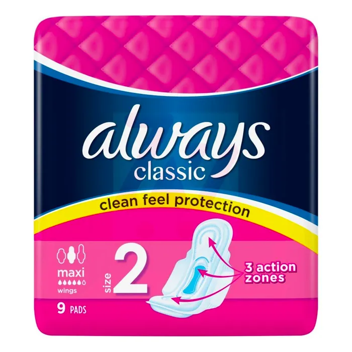 Always Classic Maxi Wings 9pk