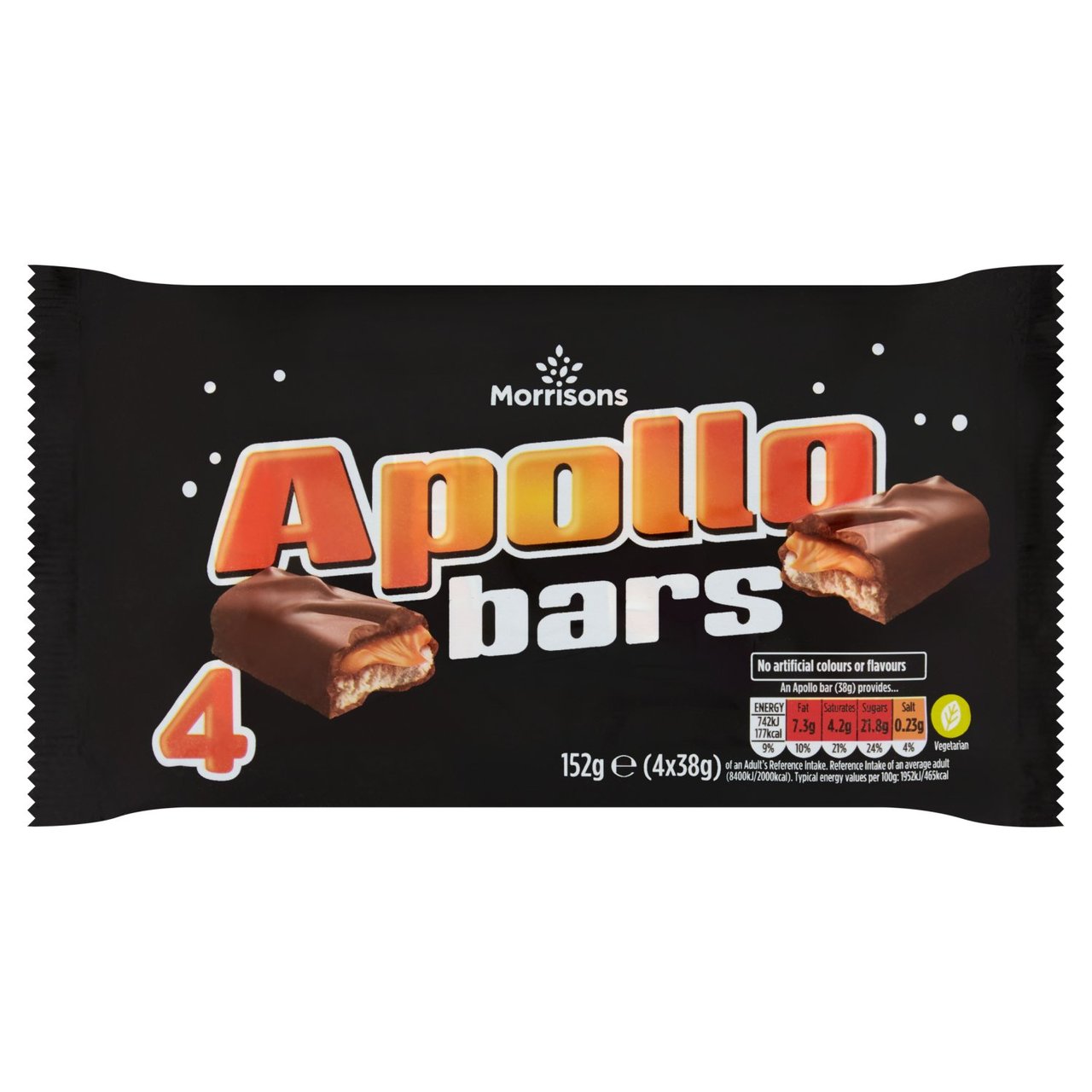 Morrisons Apollo Bars 4 x 38g