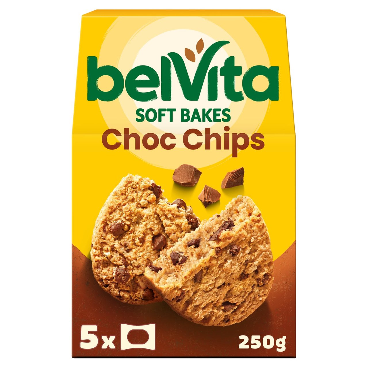 Belvita Breakfast Choc Chips Soft Bakes 5 x 50g