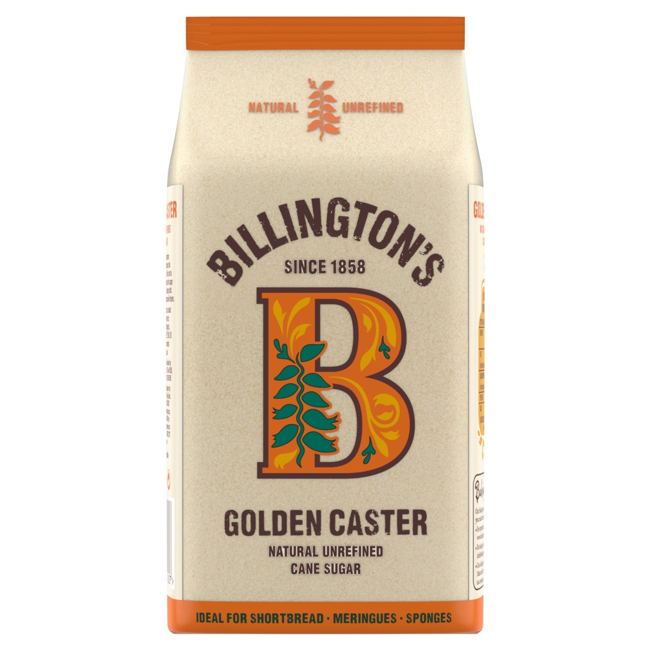 Billingtons Golden Caster Natural Unrefined Cane Sugar 1kg