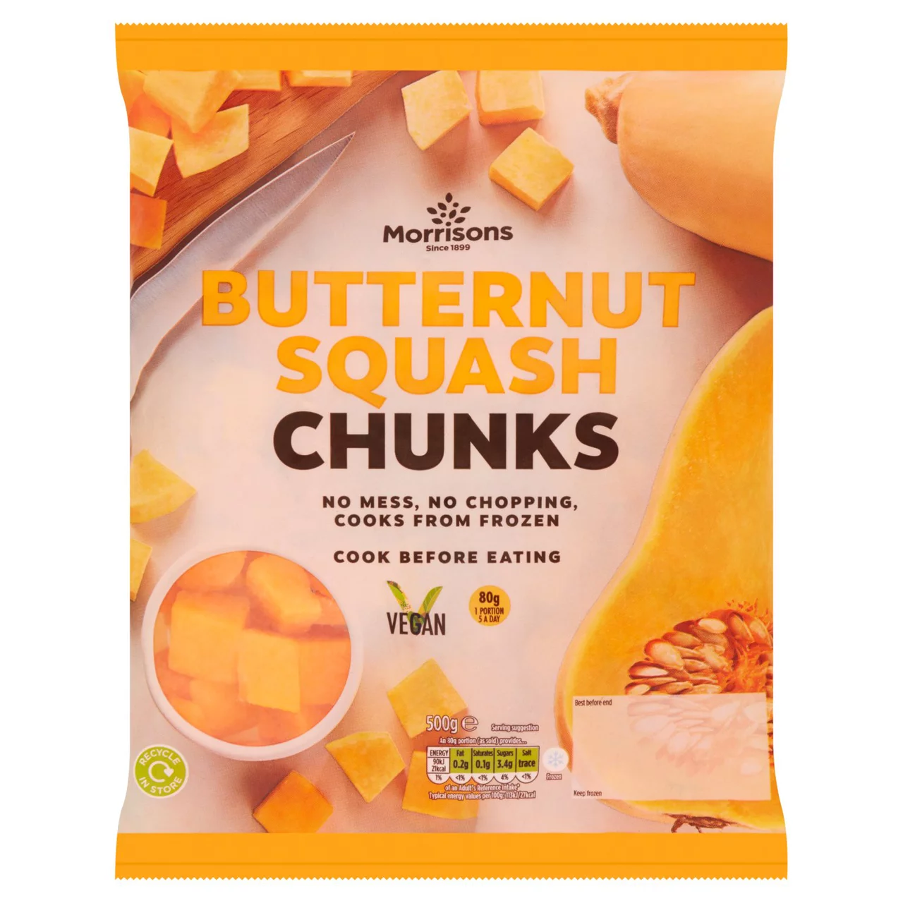 Morrisons Butternut Squash Chunks 500g