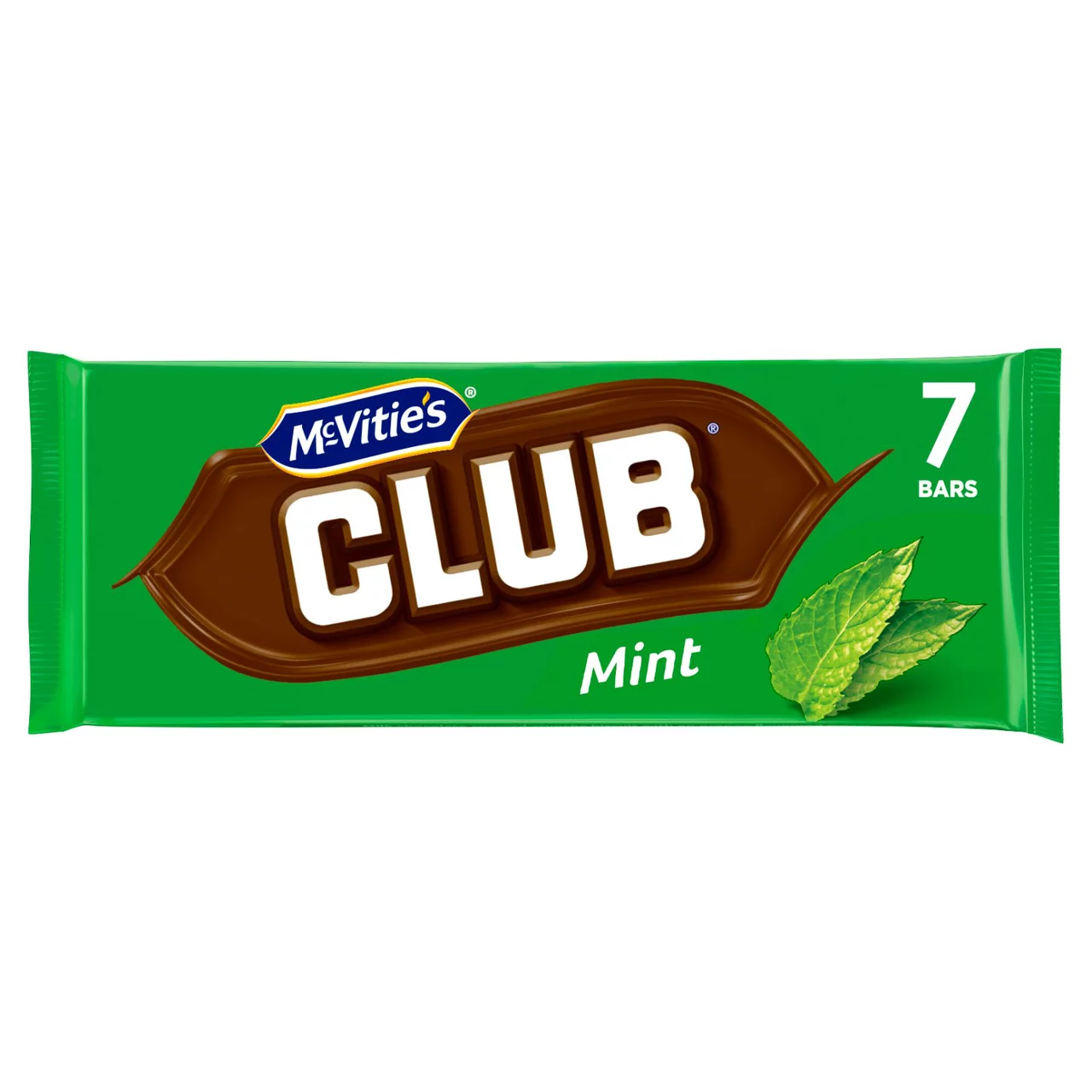 Mc Vities 7 Club Mint Chocolate Bars 161g