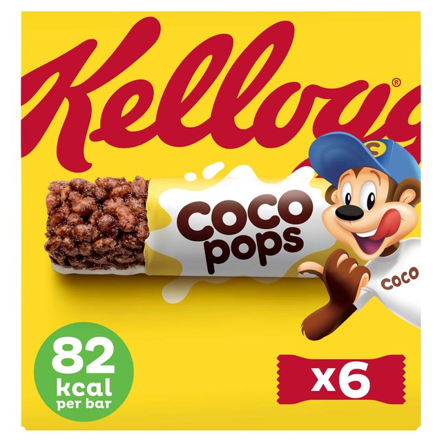 Kelloggs Coco Pops Cereal Bars 6 x 20g