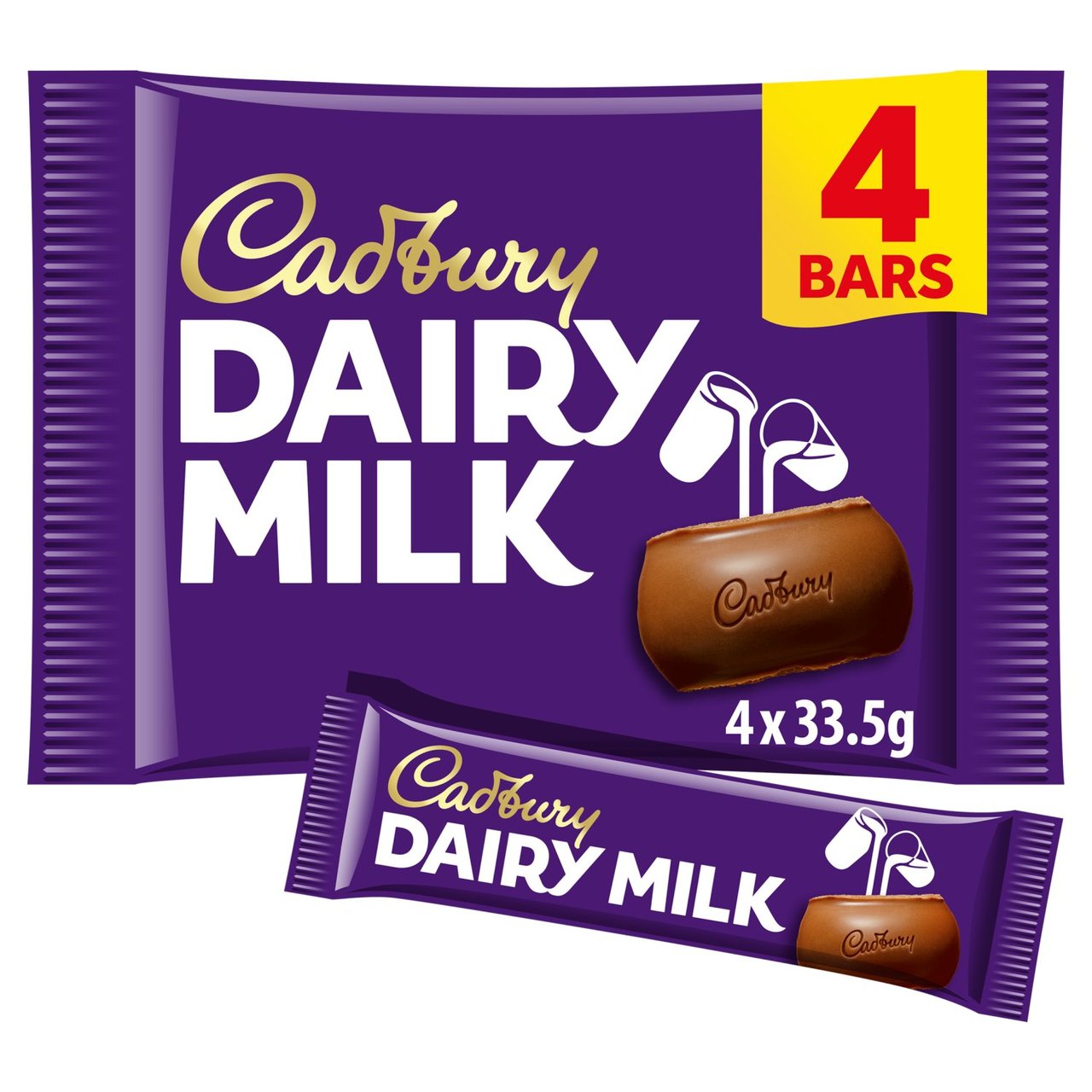 Cadbury 4 Dairy Milk Bars 108.8g