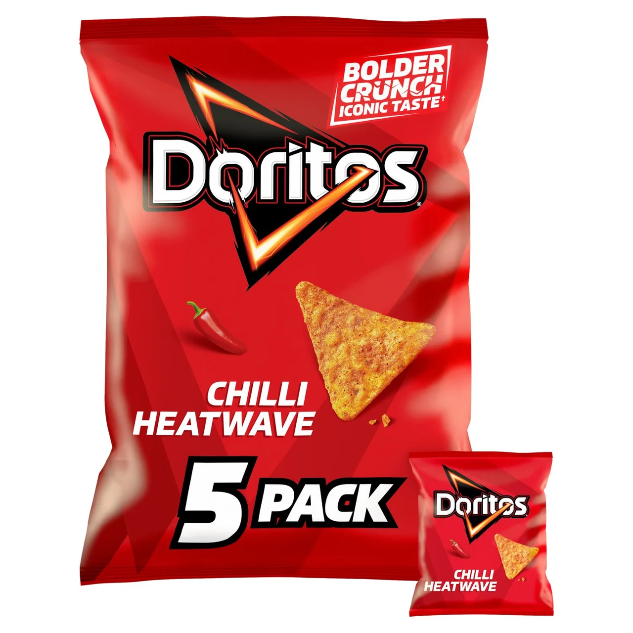 Doritos Chilli Heatwave Multipack Tortilla Chips Crisps 5 x 30g