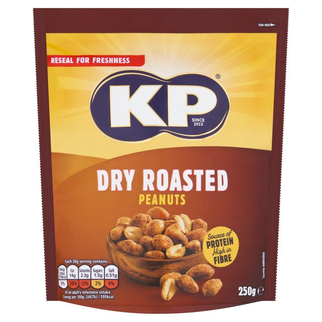 KP Dry Roasted Peanuts Reclose Pack 250g