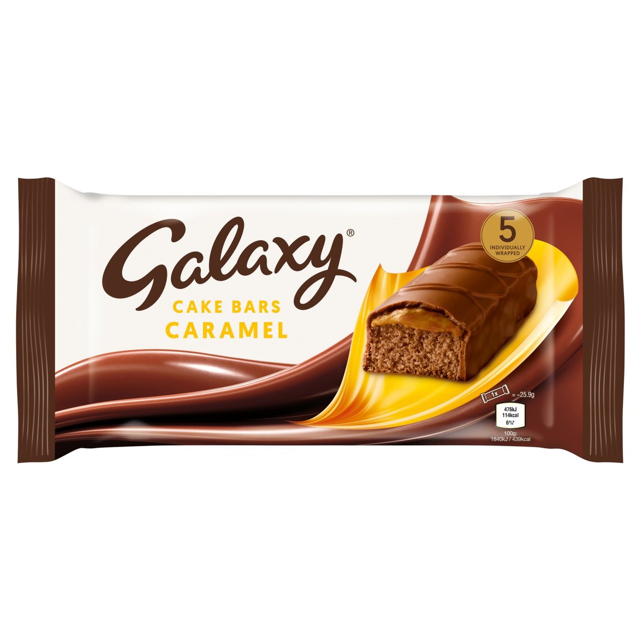 Galaxy Caramel Cake Bar 5pk