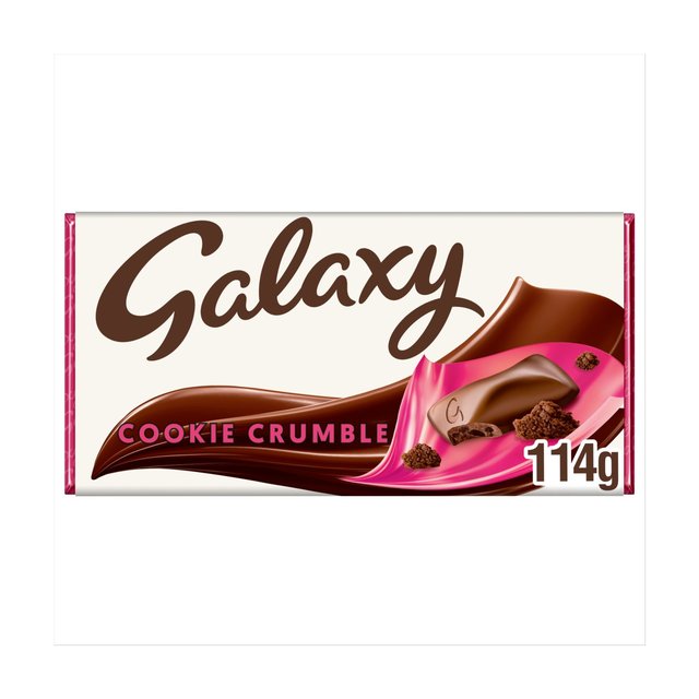 Galaxy Cookie Crumble Milk Chocolate Bar 114g