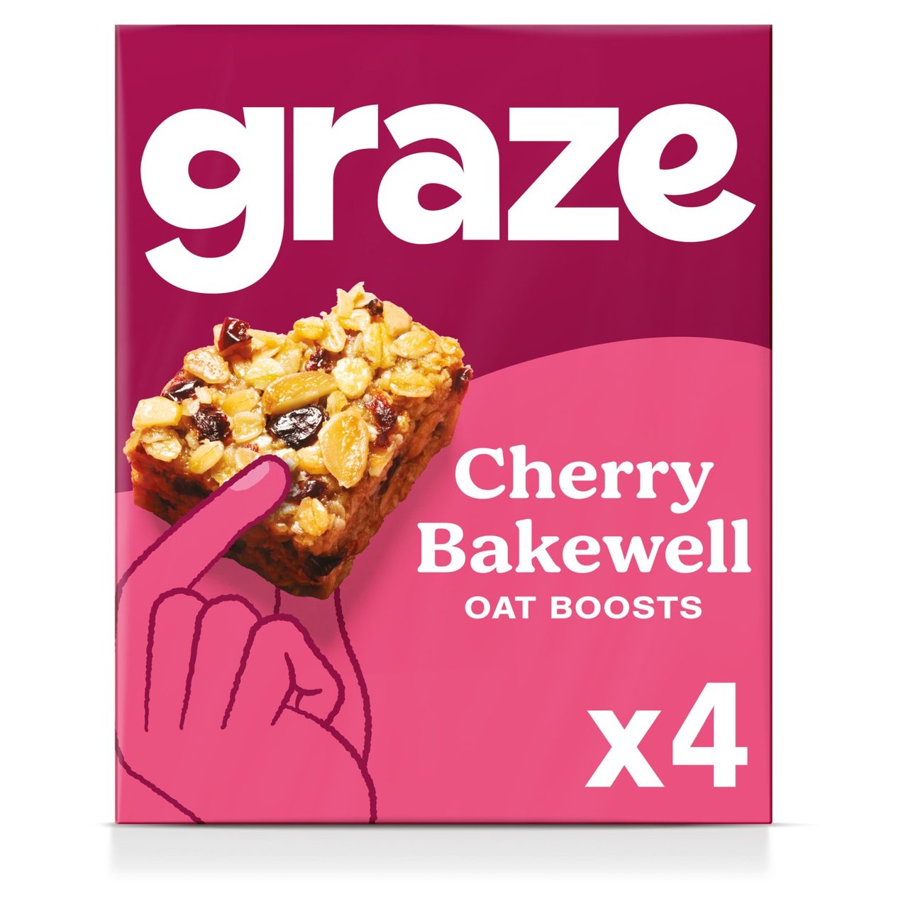 Graze Oat Boosts Cherry Bakewell 4 x 30g