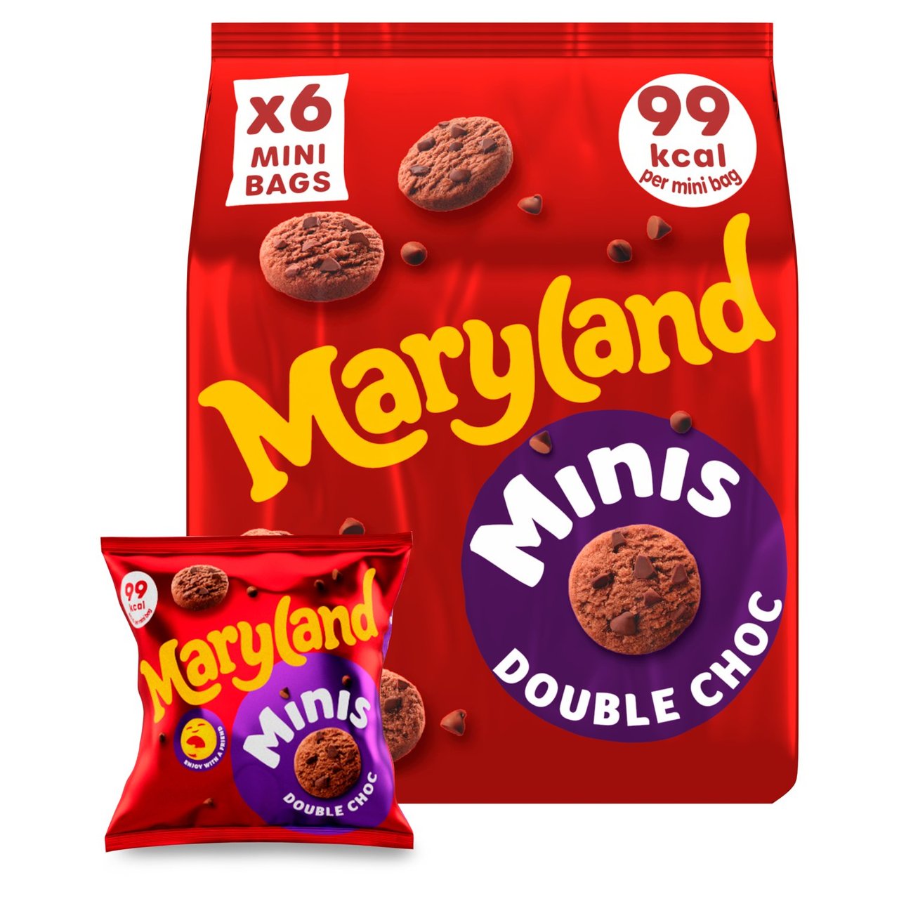 Maryland Cookies Minis Double Chocolate 6 Mini Bags 118.8g