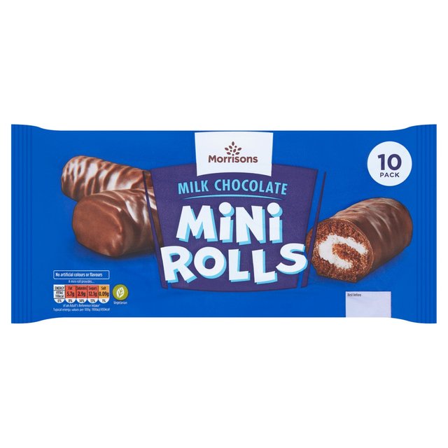 Morrisons Mini Chocolate Rolls 10pk