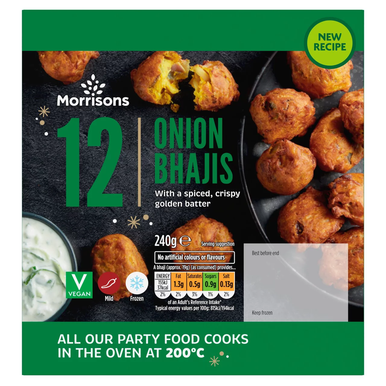 Morrisons 12 Onion Bhajis 240g [426]