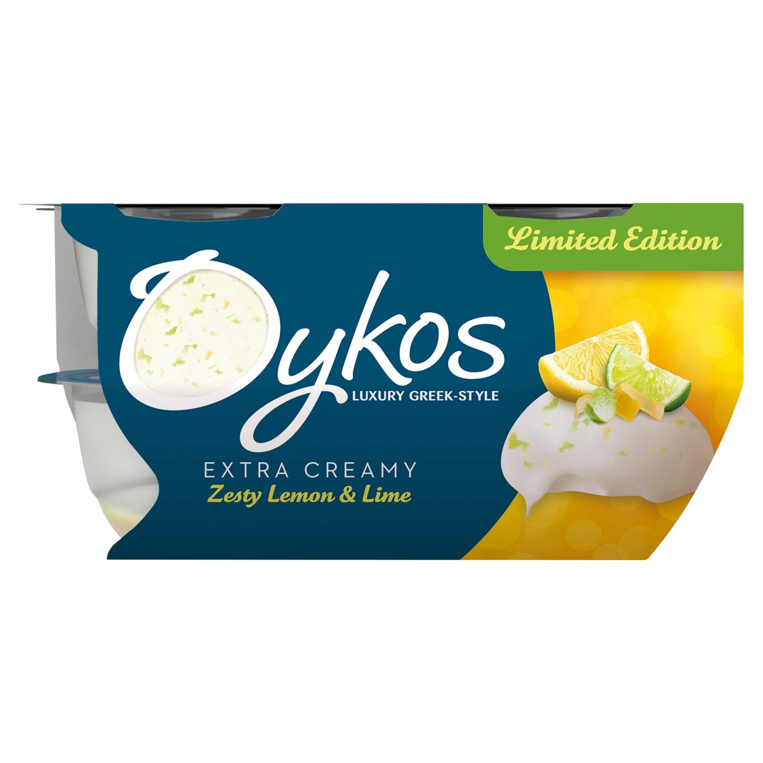 Oykos Summer Edition Zesty Lemon and Lime Yoghurt 4 x 110g