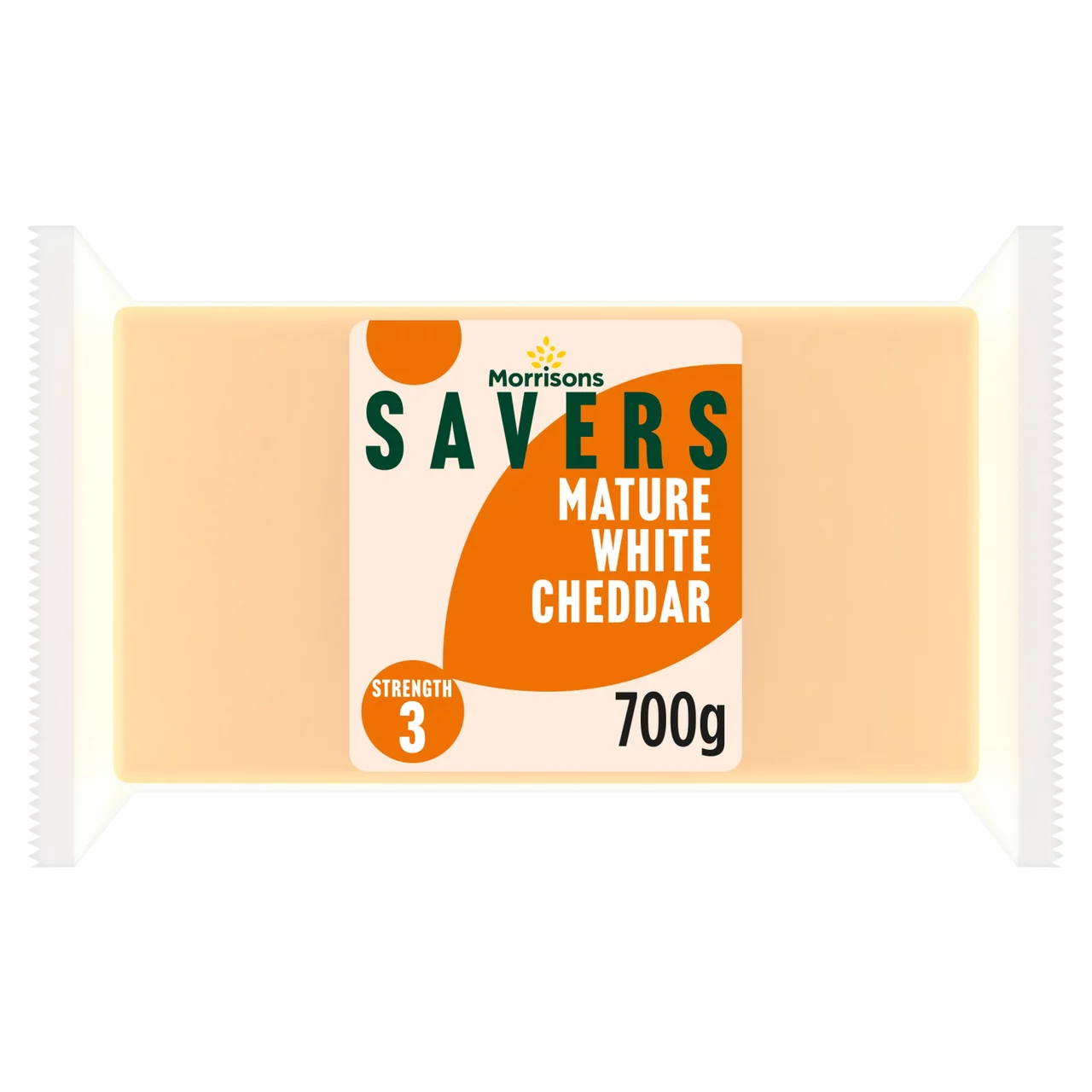 Morrisons Savers Mature White Cheddar 700g