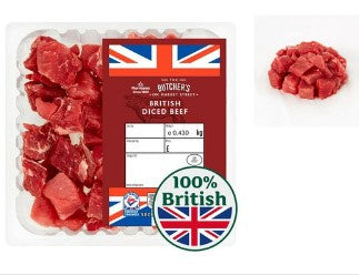 Morrisons Beef Diced 430g*