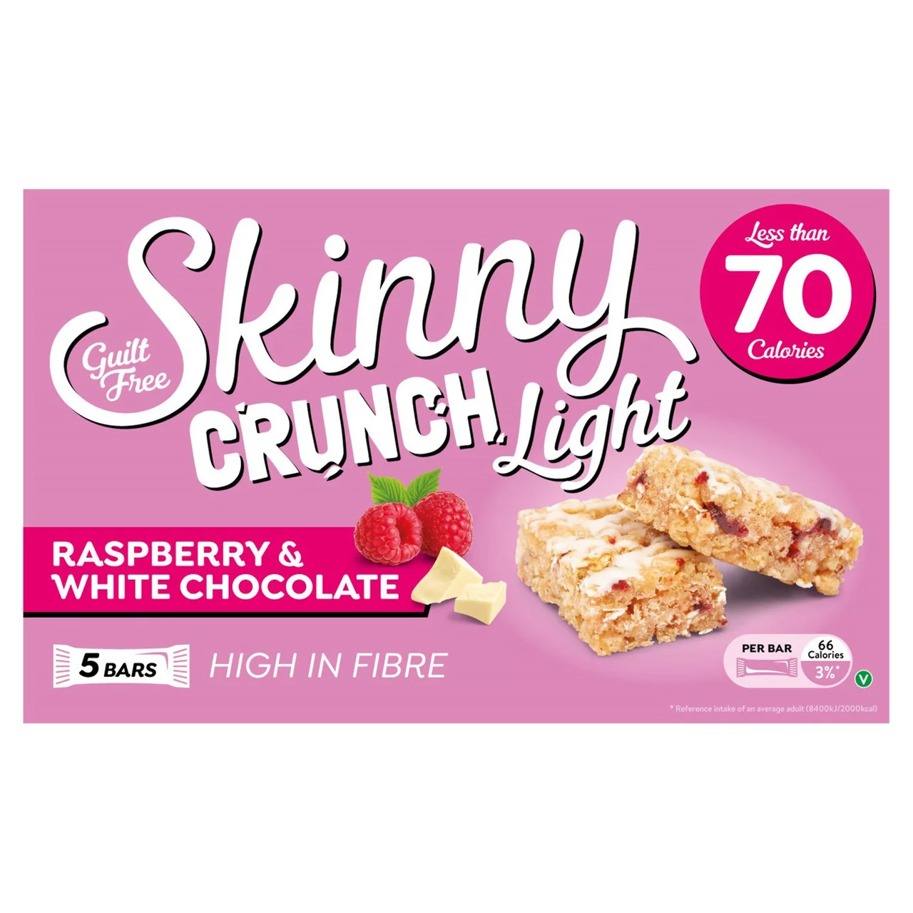 Skinny Crunch Light Raspberry & White Chocolate 5pk