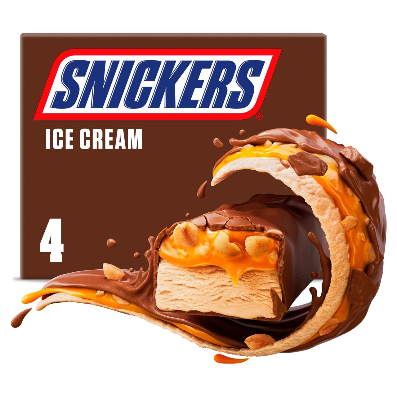 Snickers Bar Ice Cream 4pk