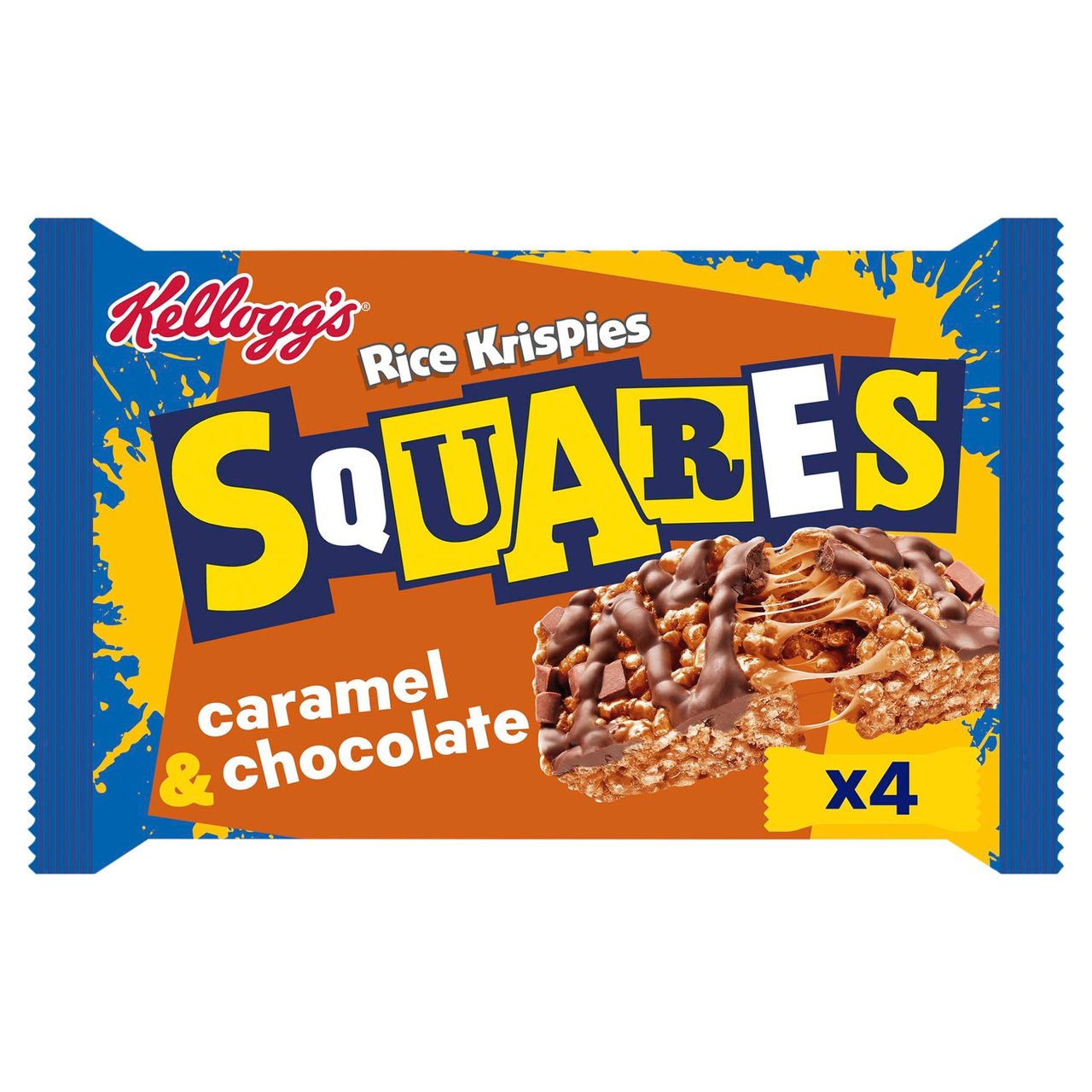 Kelloggs Squares Curious Caramel & Chocolate 4 x 36g