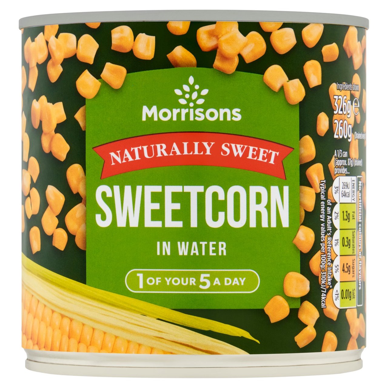 Morrisons Sweetcorn In Water 326g