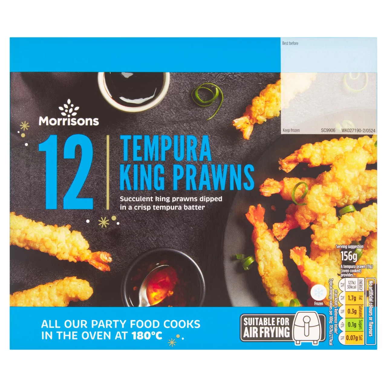 Morrisons 12 Tempura Prawns 156g