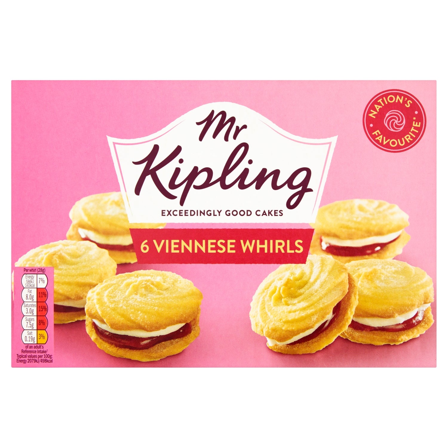 Mr Kipling 6 Viennese Whirls