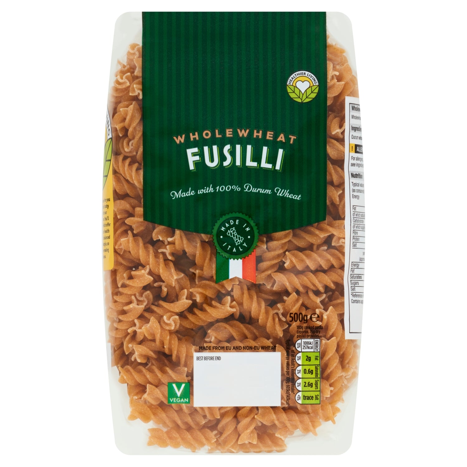 Morrisons Whole Wheat Fusilli 500g