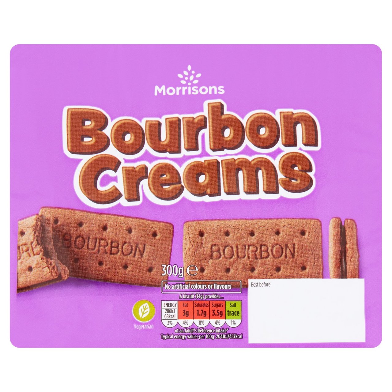 Morrisons Bourbon Creams 300g