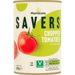 Morrisons Savers Chopped Tomatoes in Tomato Juice 400g