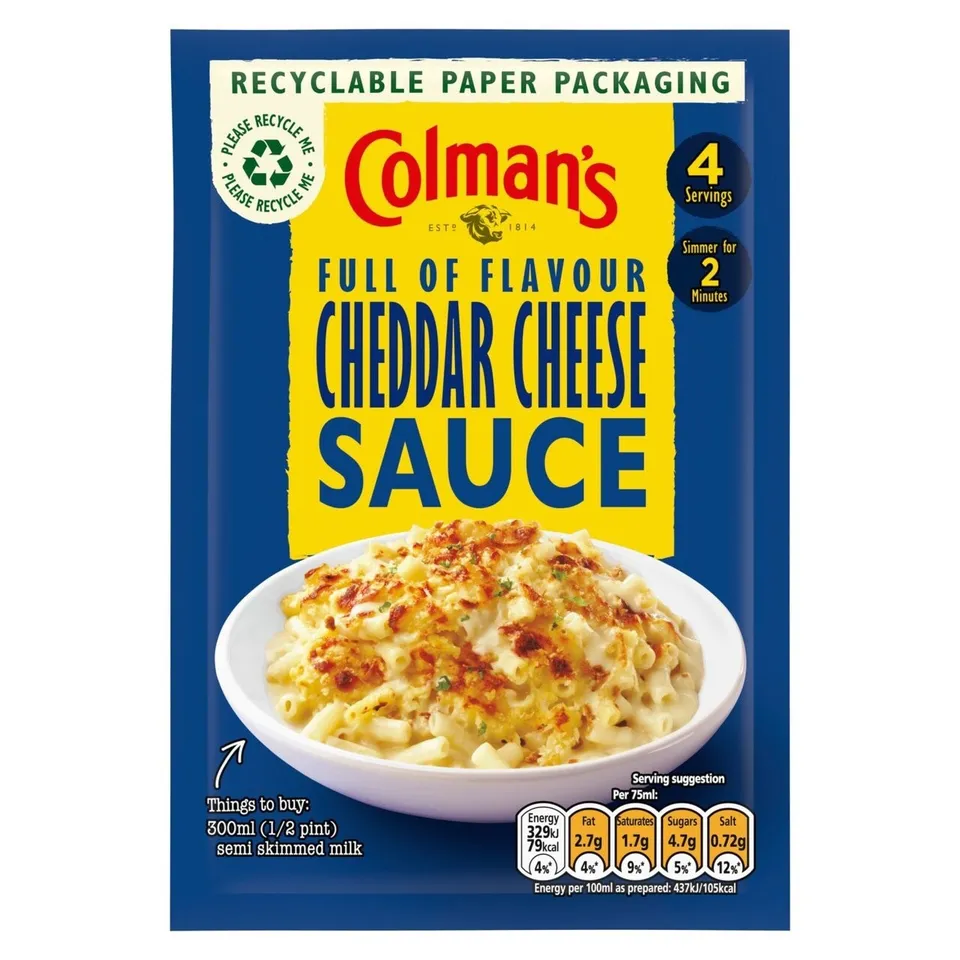 Colmans Cheddar Cheese Sauce 40g