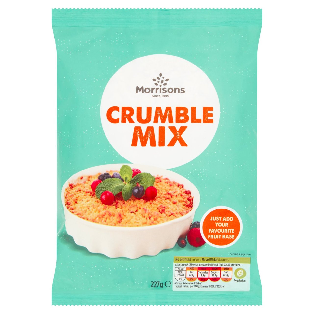 Morrisons Crumble Topping Mix 227g