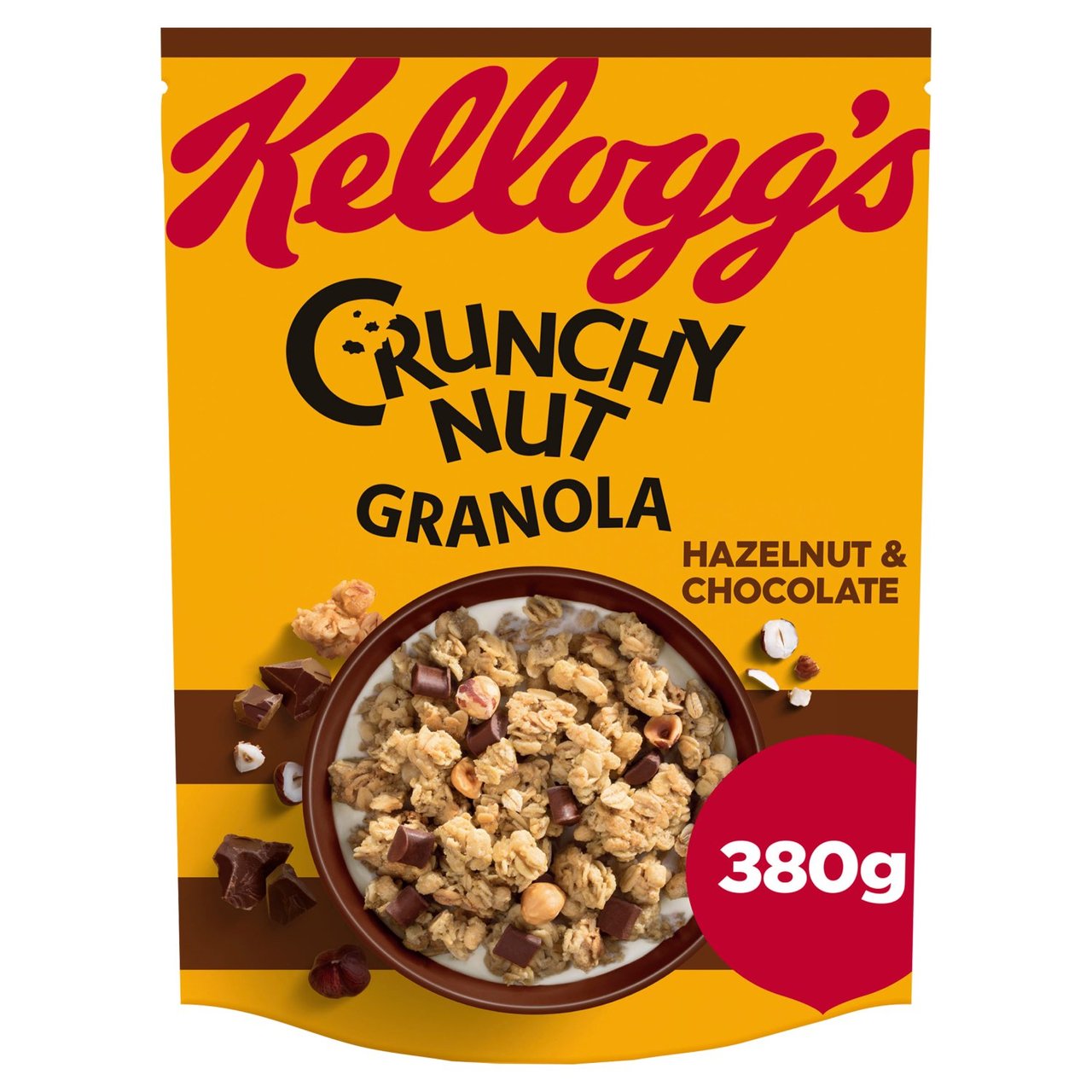 Kelloggs Crunchy Nut Glorious Oat Granola Hazelnuts Chocolate 380g