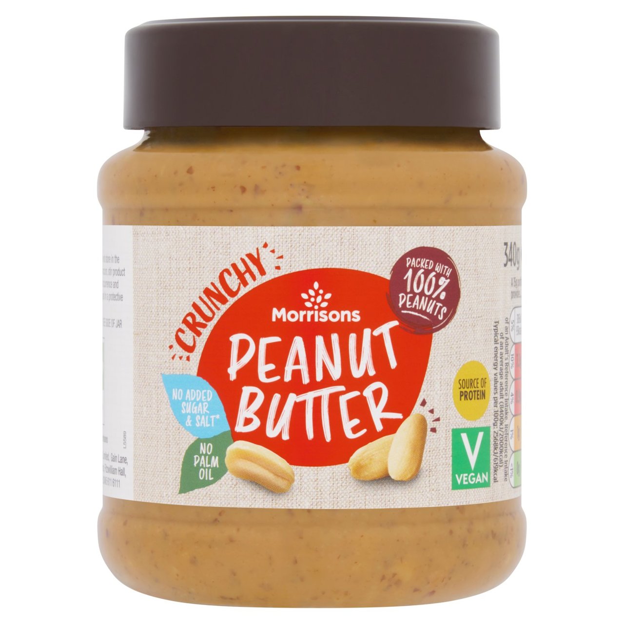 Morrisons Crunchy Peanut Butter 340g