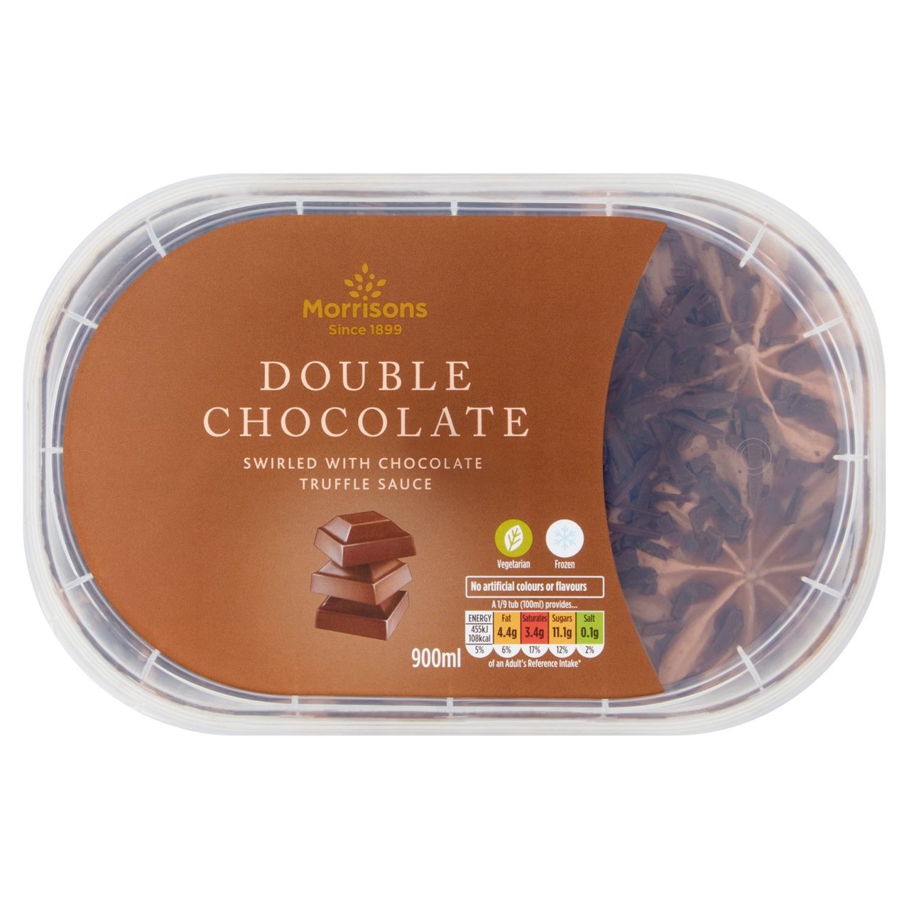 Morrisons Double Chocolate Ice Cream 900ml