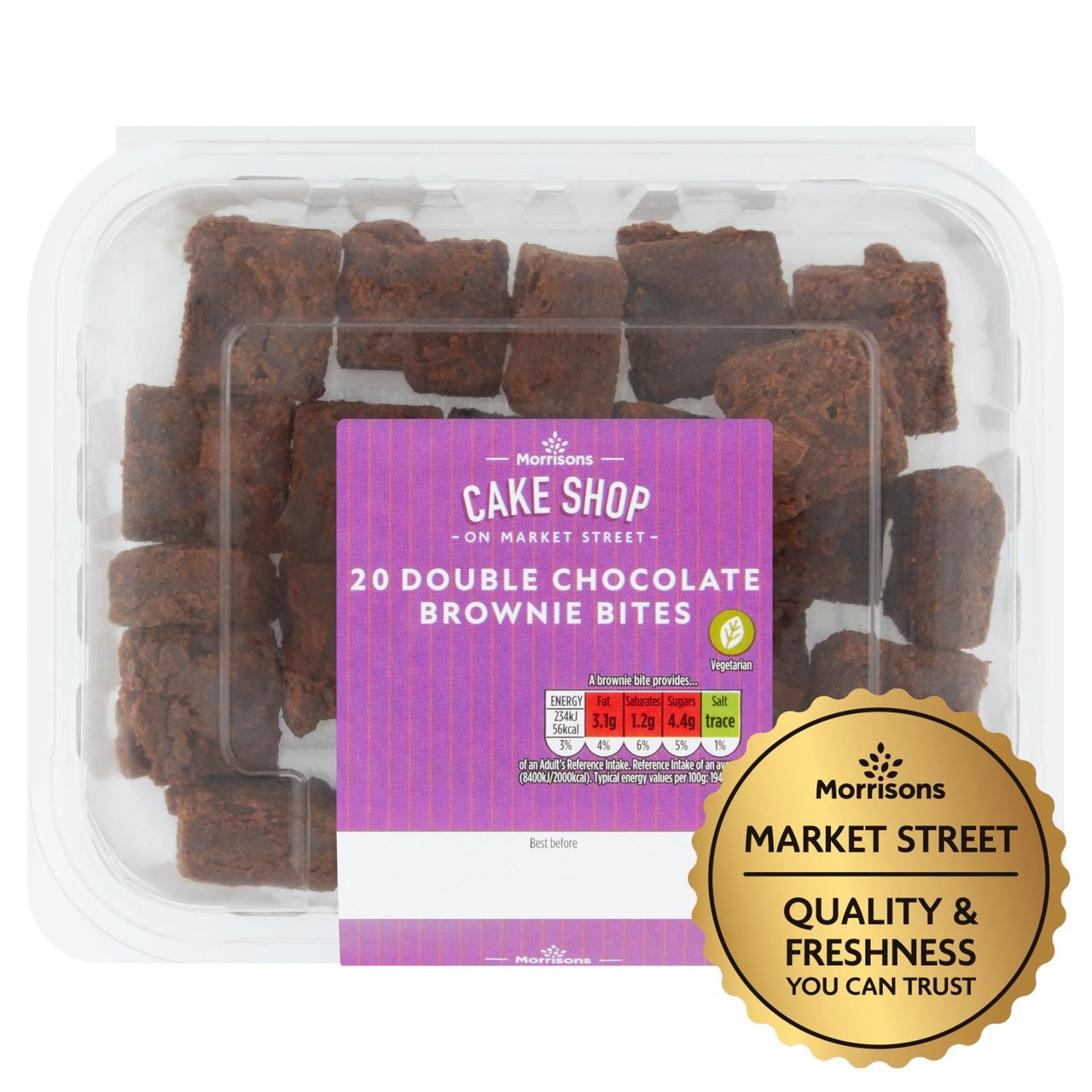 Morrisons Chocolate Brownie Mini Bites 20pk