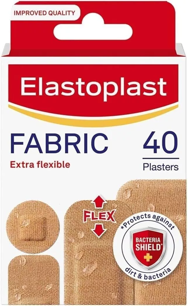 Elastoplast Fabric Plasters Asstd 40 pk