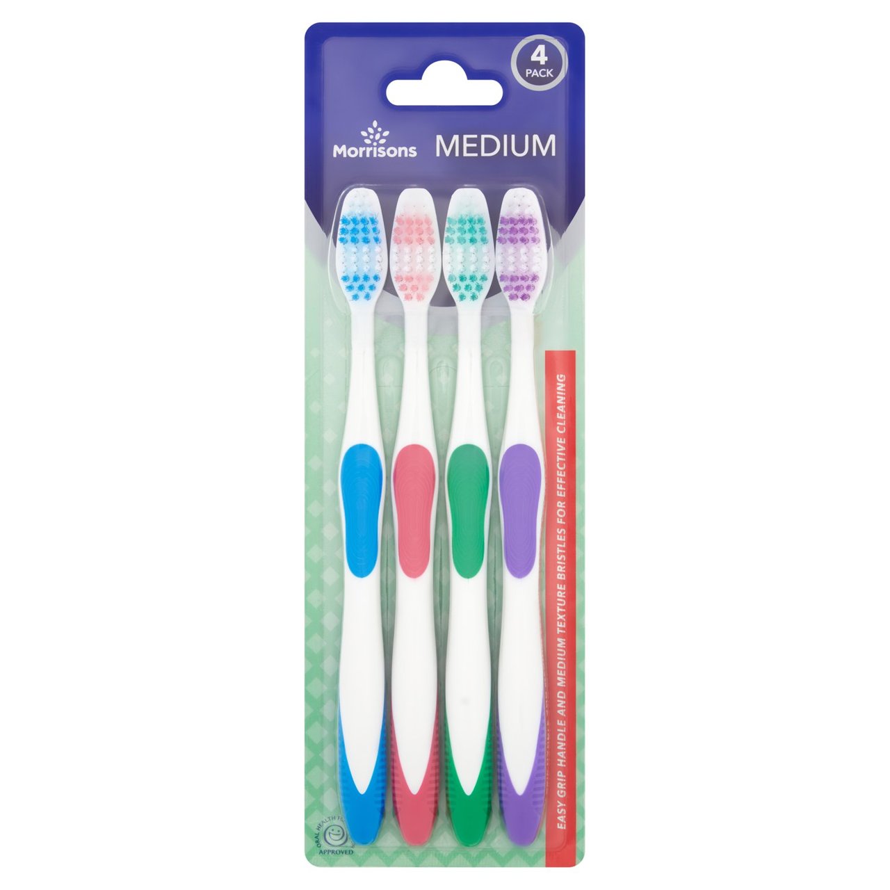 Morrisons Family Toothbrushes Medium 4pk