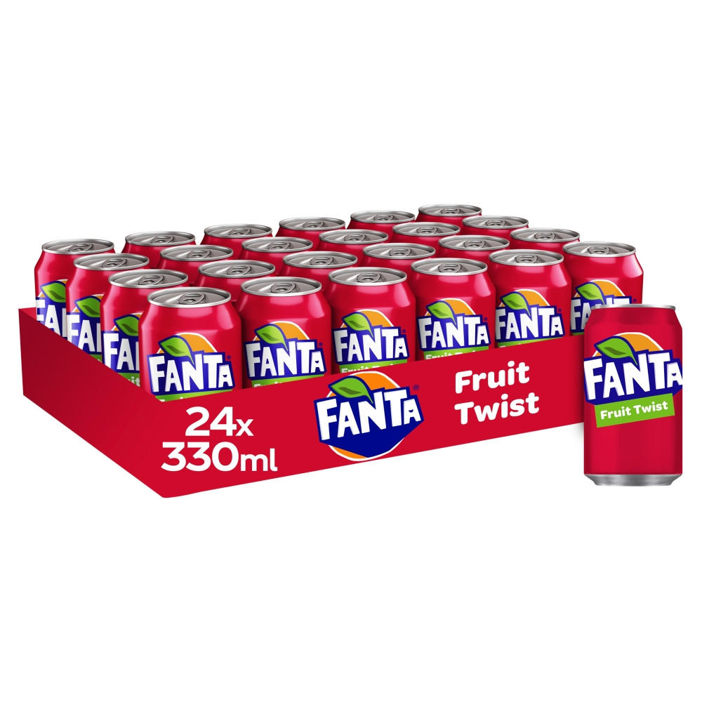 Fanta Fruit Twist Cans 330ml 24pk.**