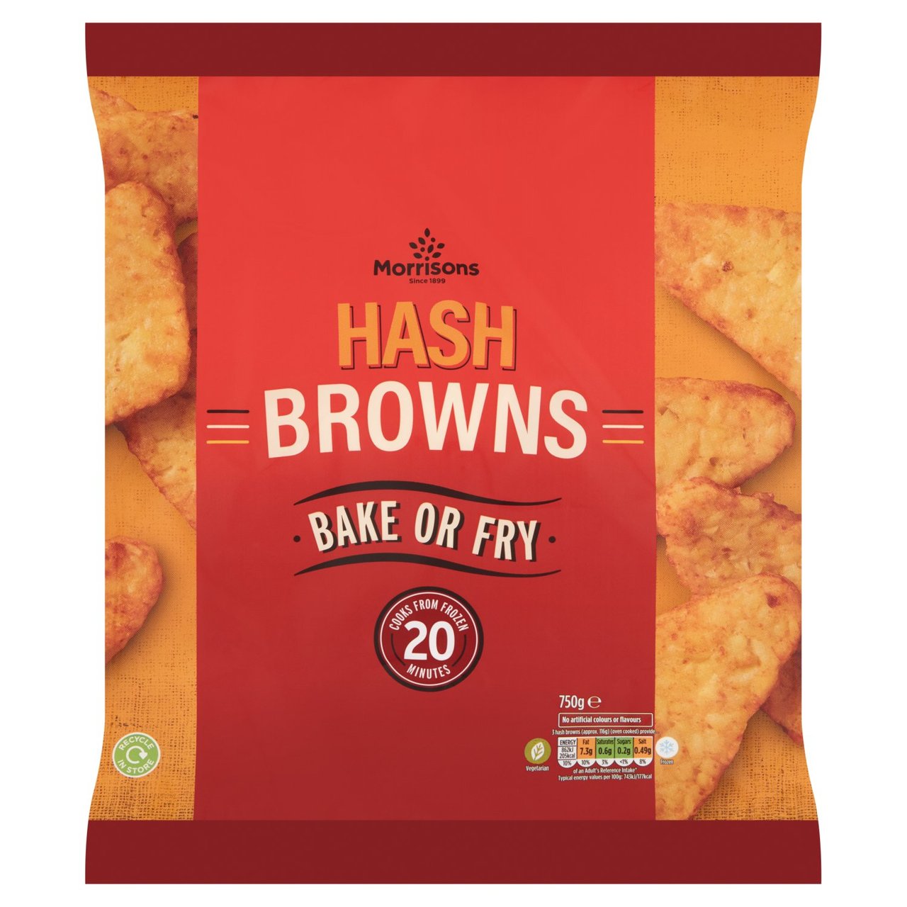 Morrisons Hash Browns 750g