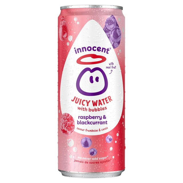Innocent Juicy Water with Bubbles Raspberry & Blackcurrant 330ml