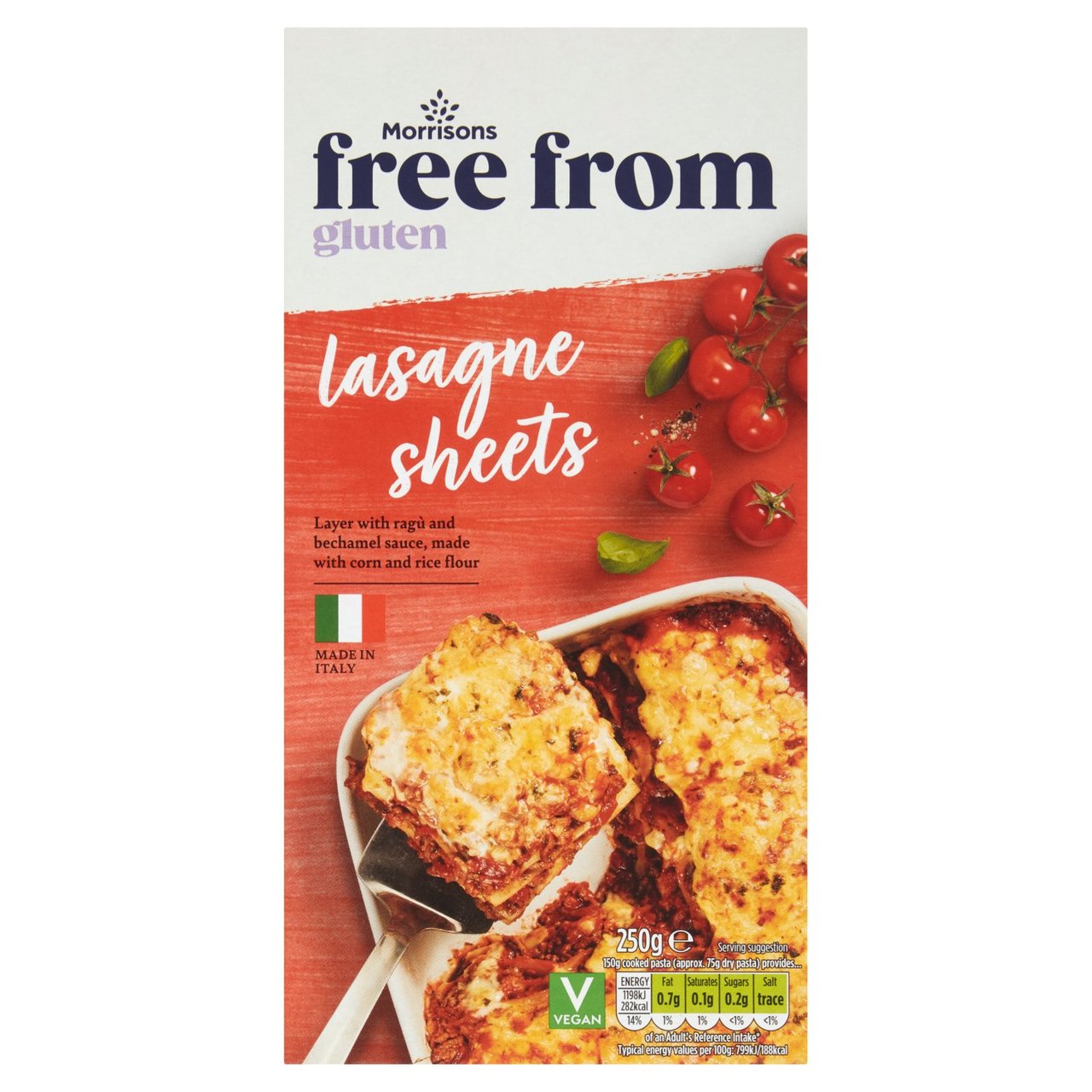 Morrisons Free From Lasagne Sheets 250g