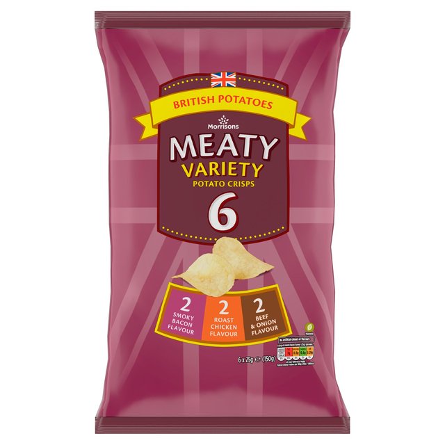 M Meaty Crisps 25g x 6pk