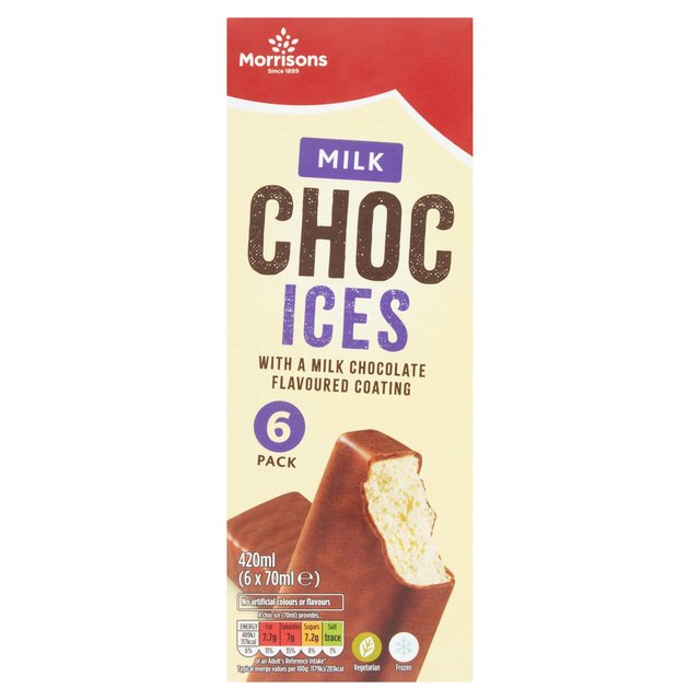 Morrisons 6 Milk Chocolate Ices 420ml