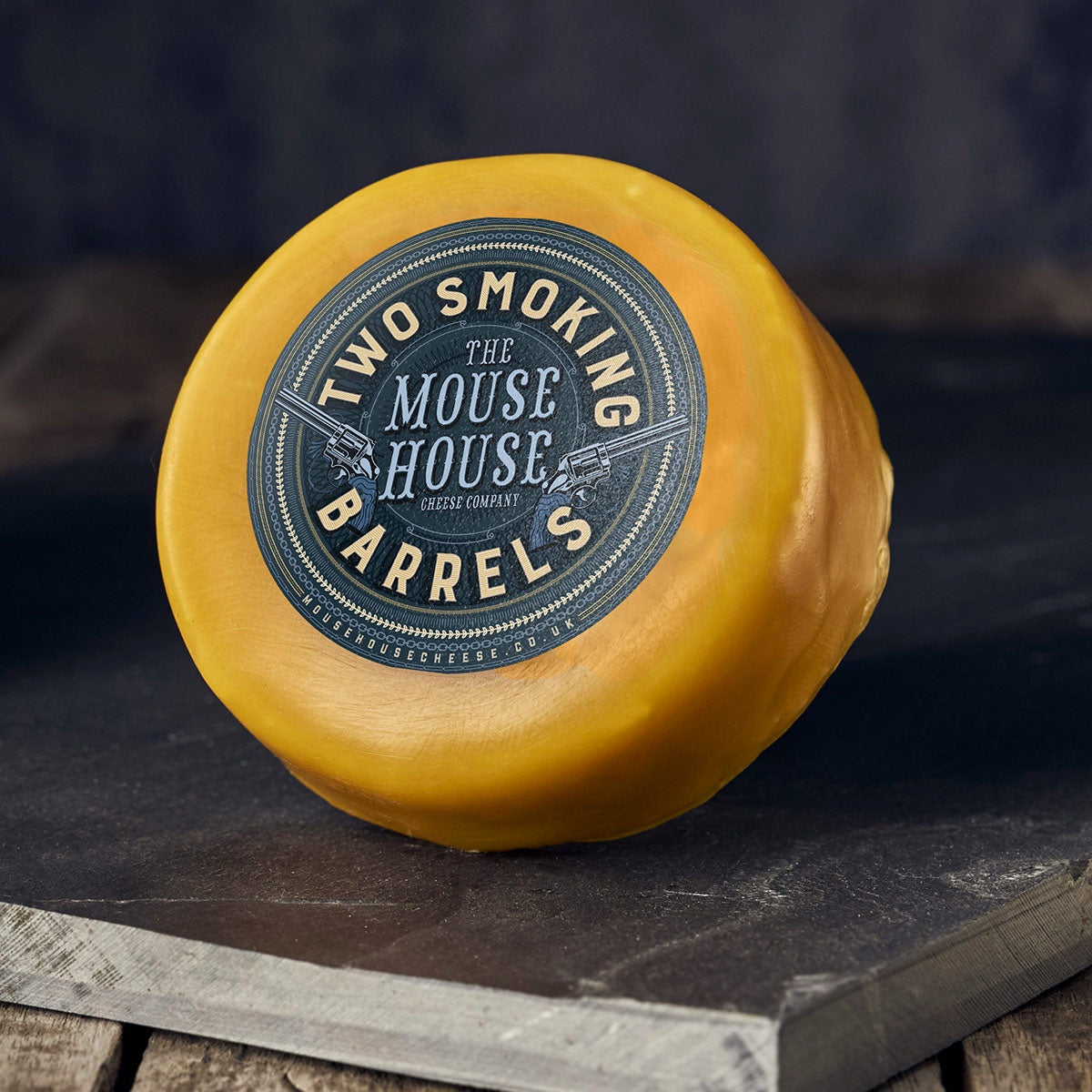 The Mouse House Two Smoking  Barrels Cheddar – 200g