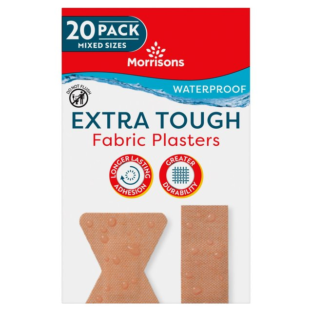 Morrisons Waterproof Extra Tough Plasters 20pk